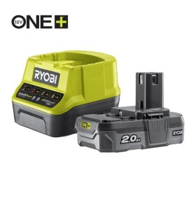 Caricabatterie + 1 batteria Lithium + 18V 2,0 Ah RYOBI